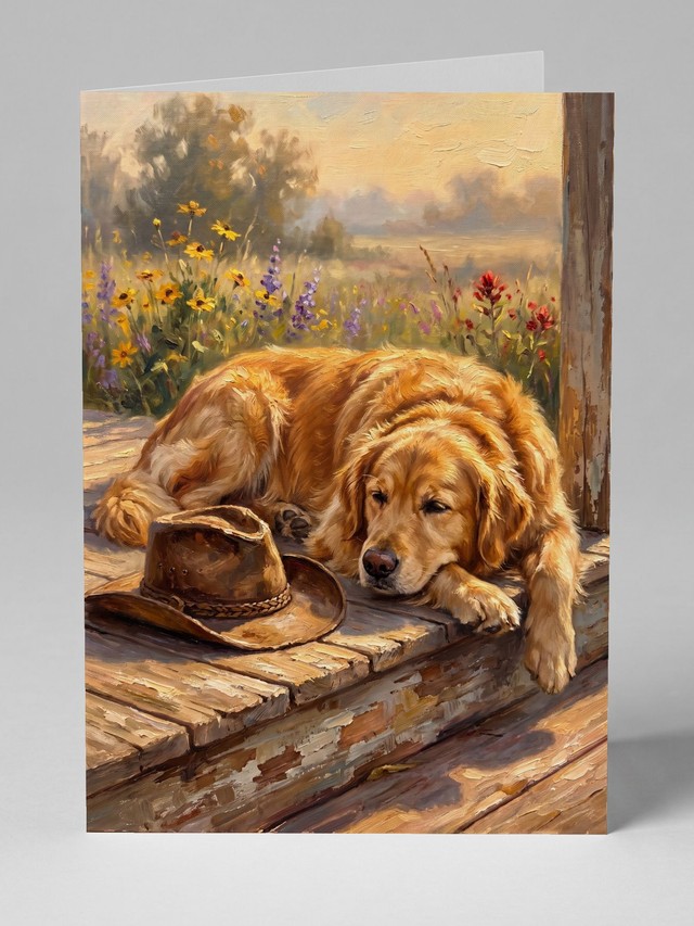 Ranch Porch greeting card