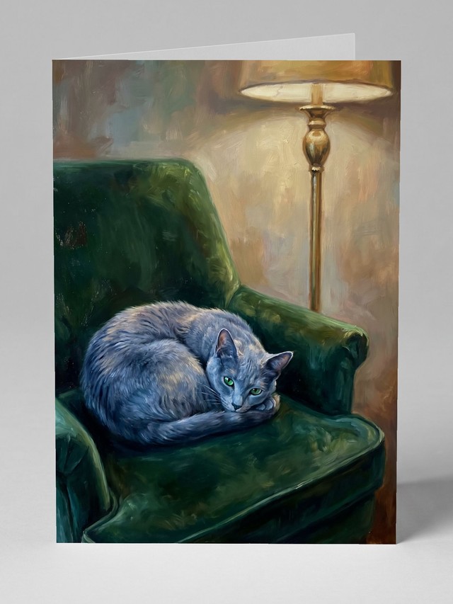 Green Velvet greeting card
