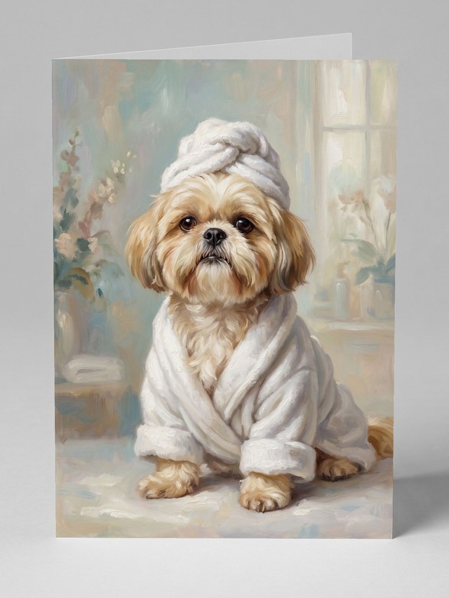 Towel Wrap greeting card