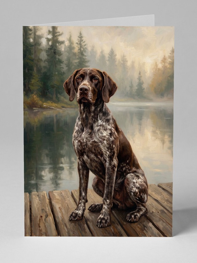 Lake Dogs greeting card