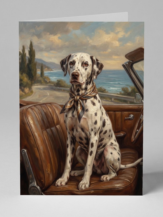 Riding Shotgun greeting card