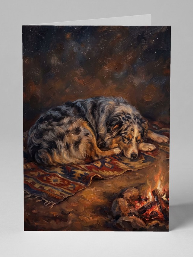 Firelight greeting card