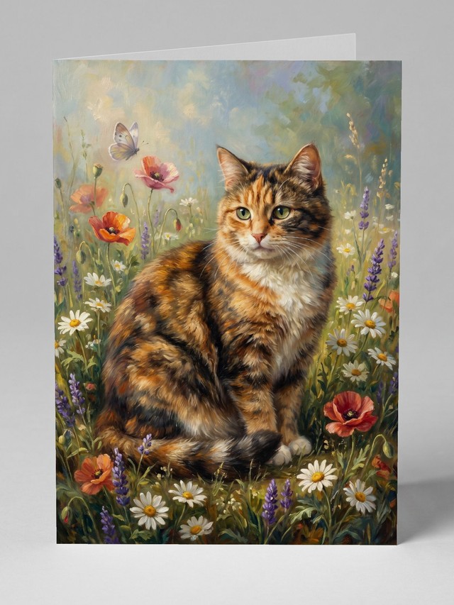 Among the Blooms greeting card