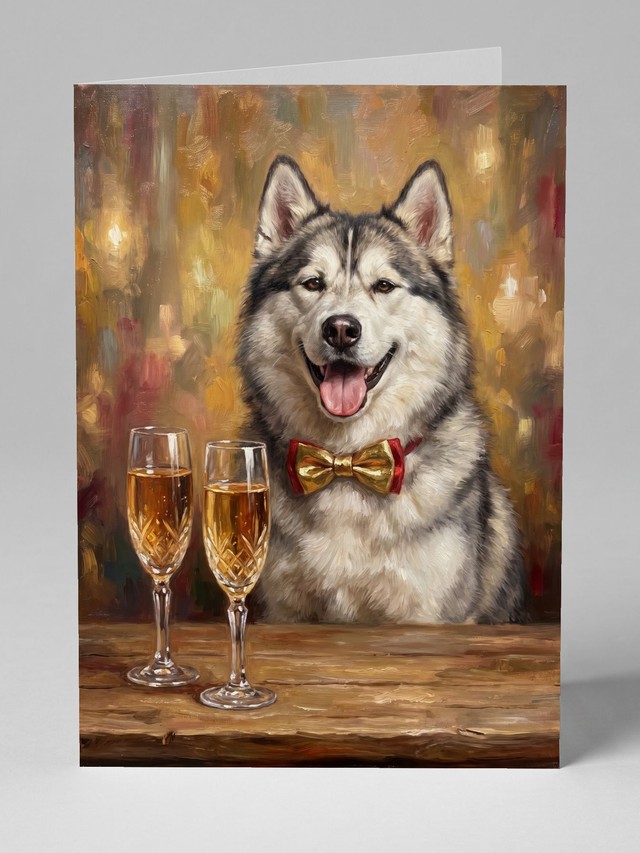 A Toast! greeting card