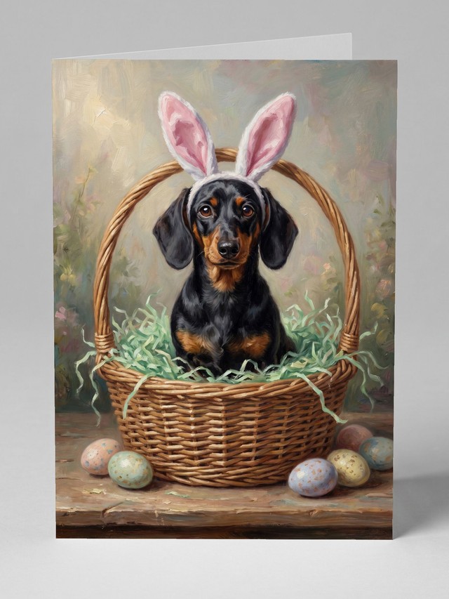 Wicker Basket greeting card