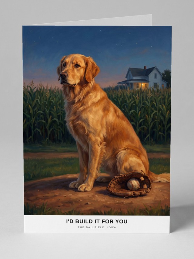 The Ballfield greeting card
