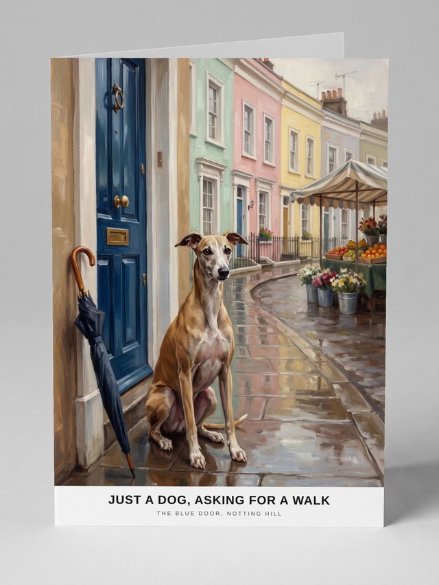 The Blue Door greeting card