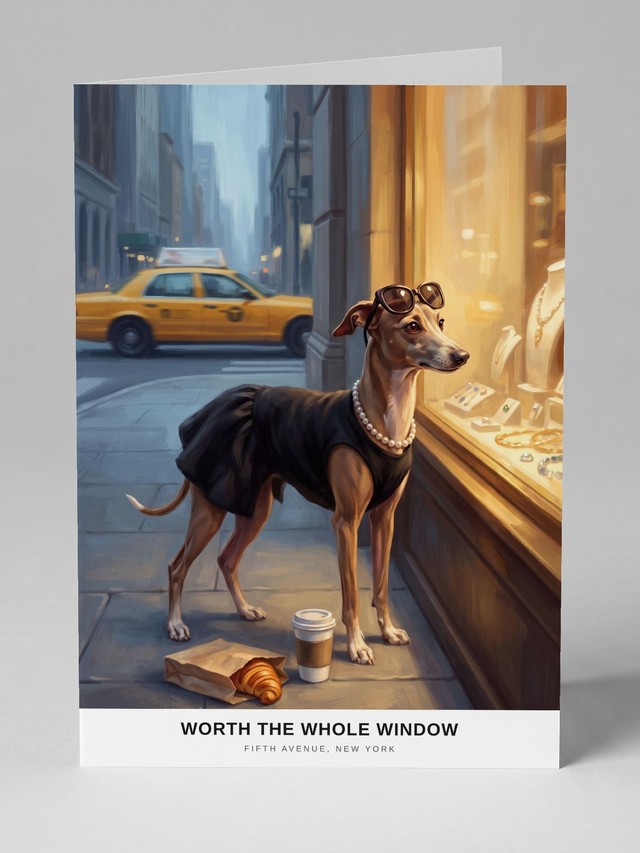 Fifth Avenue at Dawn greeting card