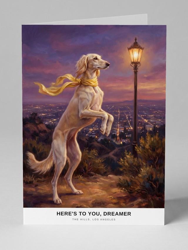 Twilight Over the City greeting card