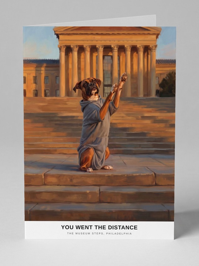 The Museum Steps greeting card