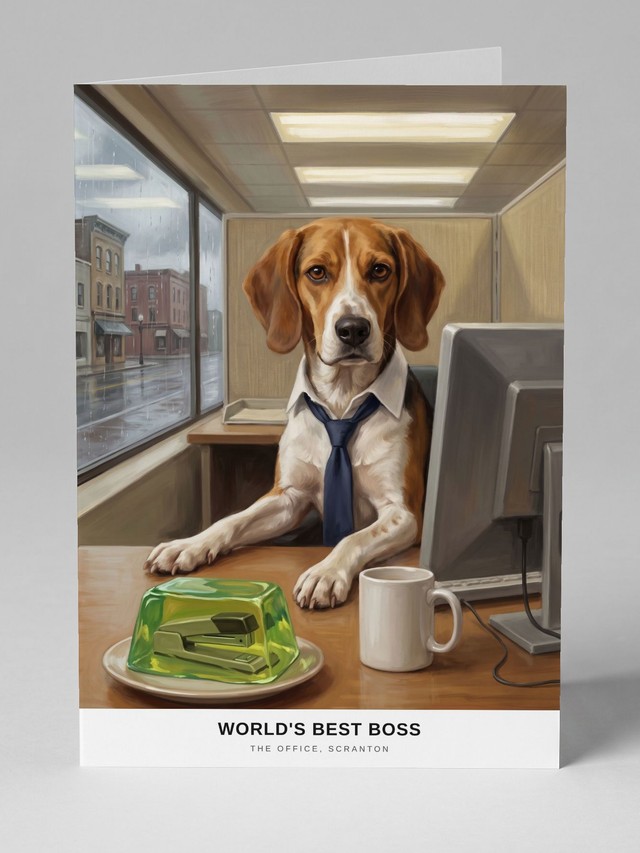 The Stapler greeting card