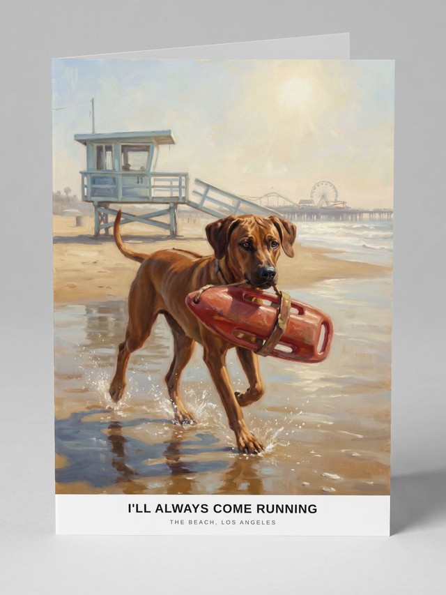 The Lifeguard Tower greeting card