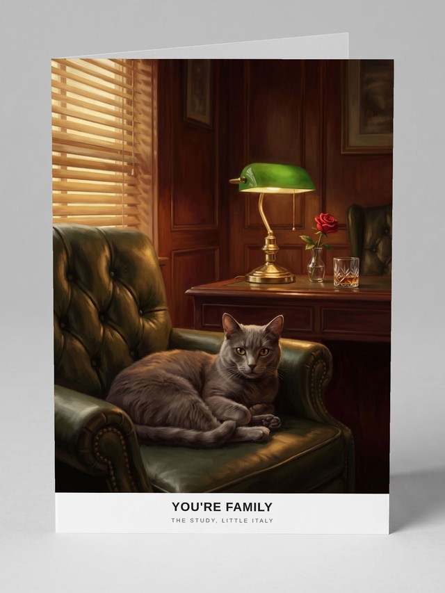 The Study greeting card