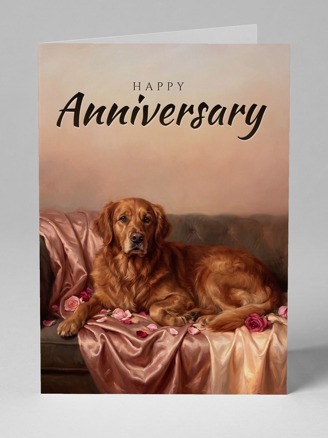 Rose Gold Reverie greeting card