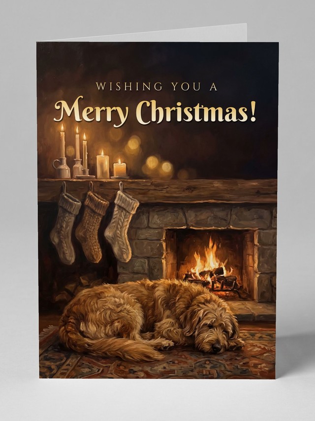 Stocking Glow greeting card