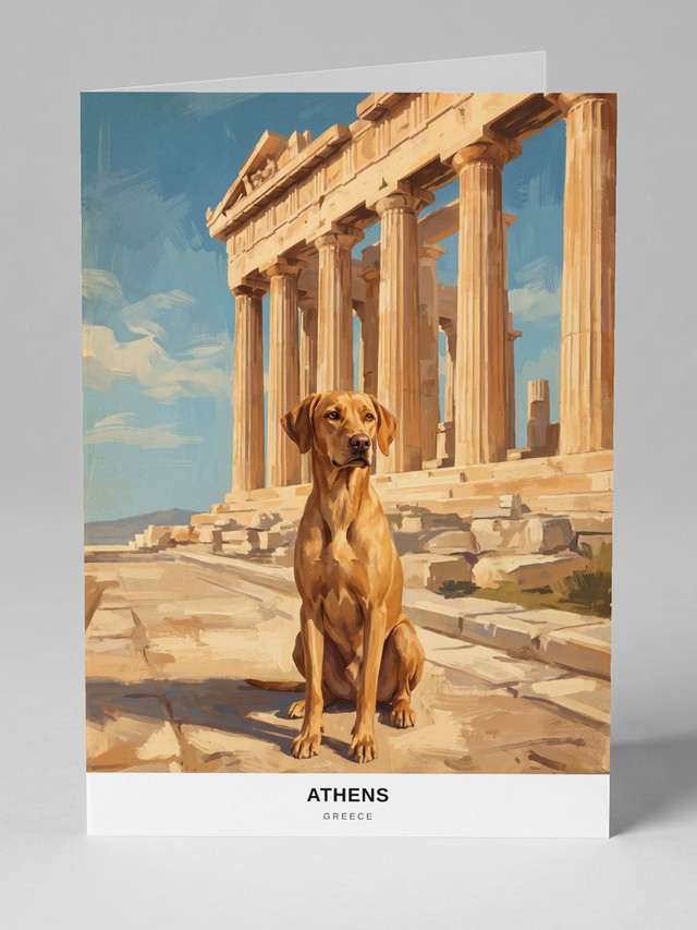 Athens greeting card