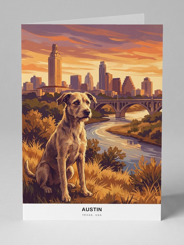 Austin greeting card