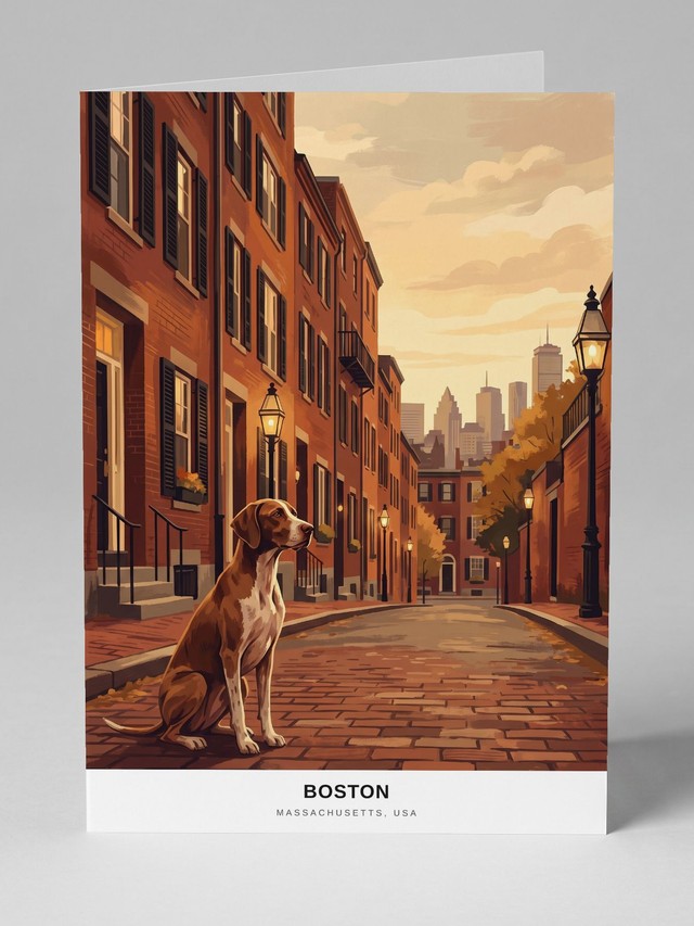 Boston greeting card