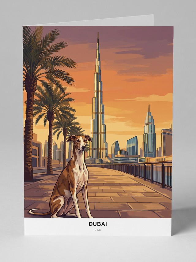 Dubai greeting card
