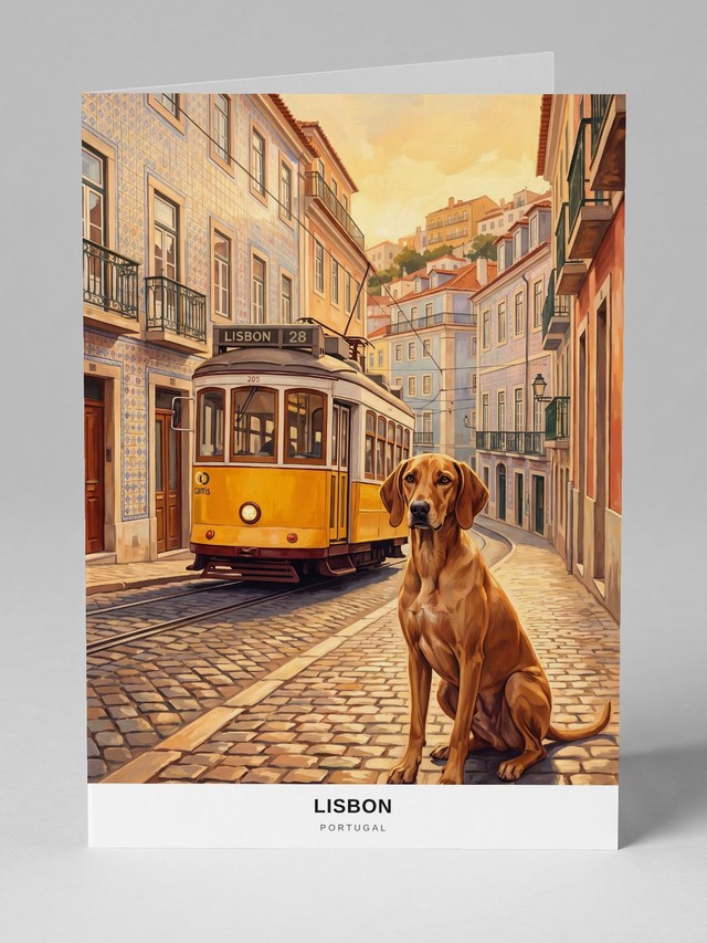Lisbon greeting card