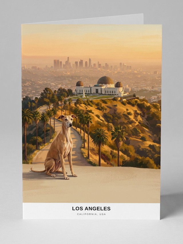 Los Angeles greeting card