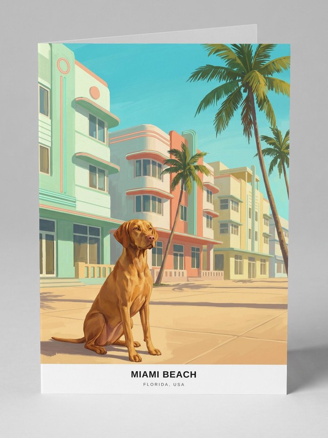 Miami Beach greeting card