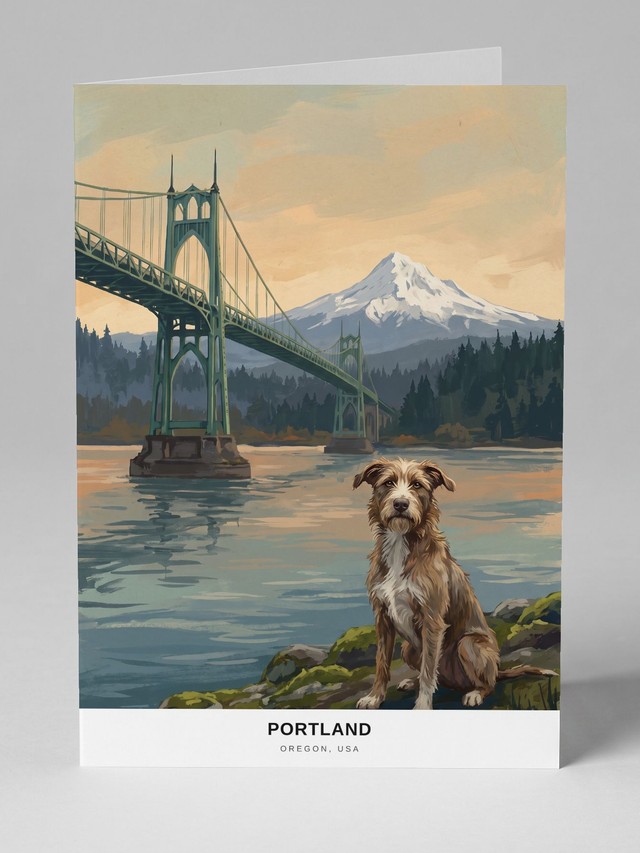 Portland greeting card