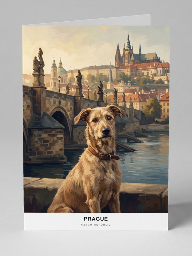 Prague greeting card