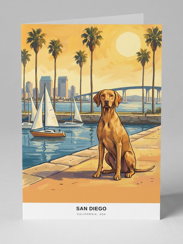 San Diego greeting card