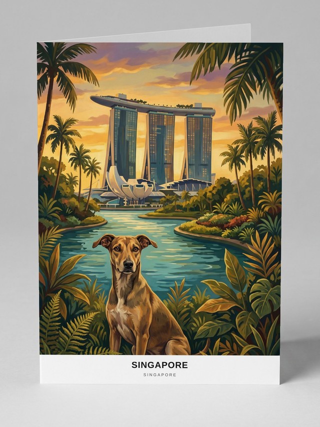 Singapore greeting card