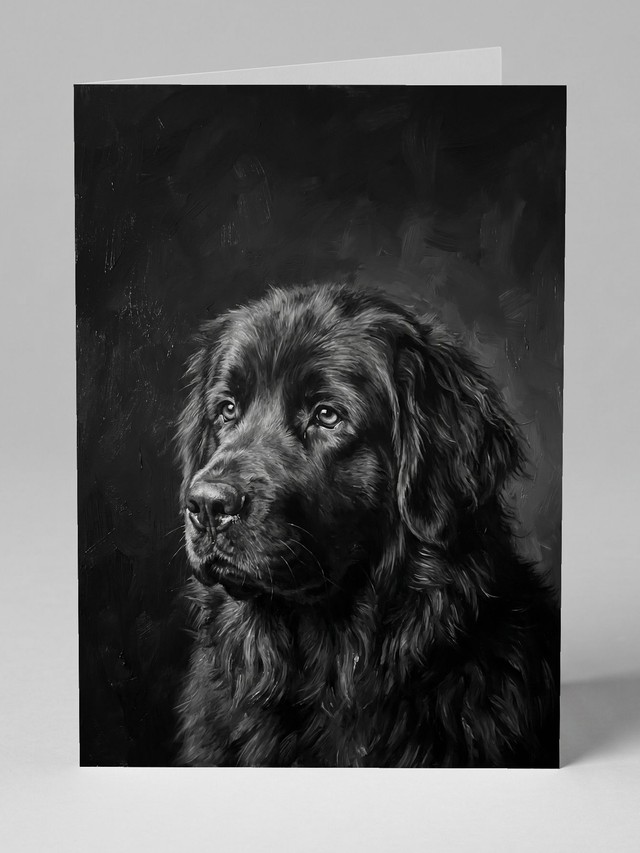 Monochrome greeting card