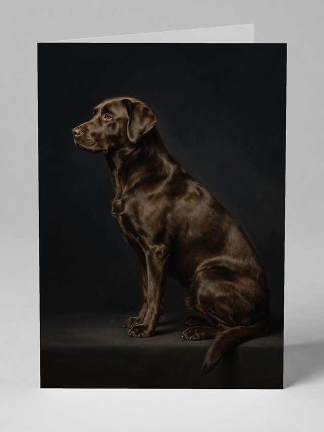 The Standing Profile greeting card
