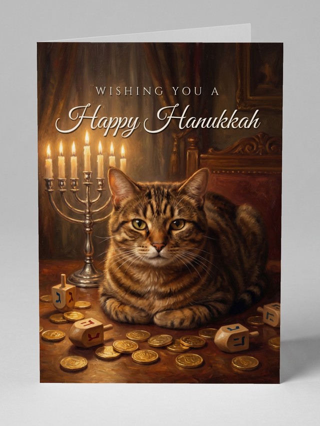 Gelt and Dreidels greeting card