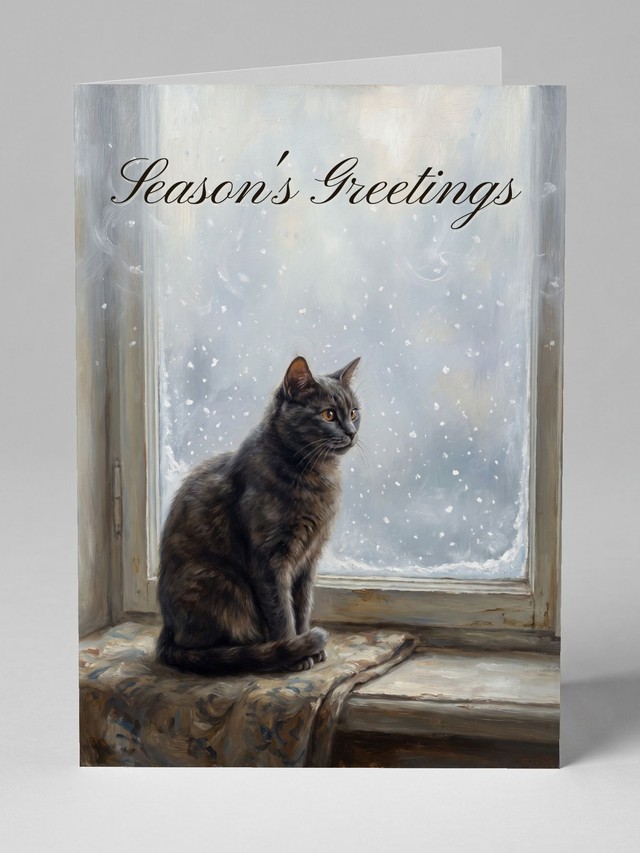 Watching It Snow greeting card