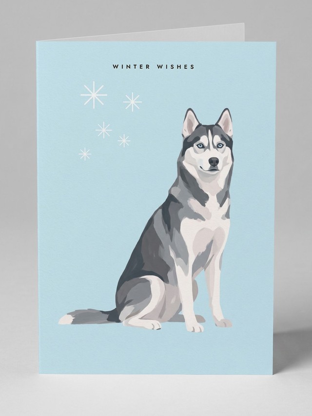 Ice Blue Hush greeting card