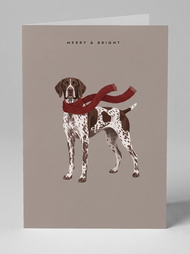 Trailing Scarf greeting card